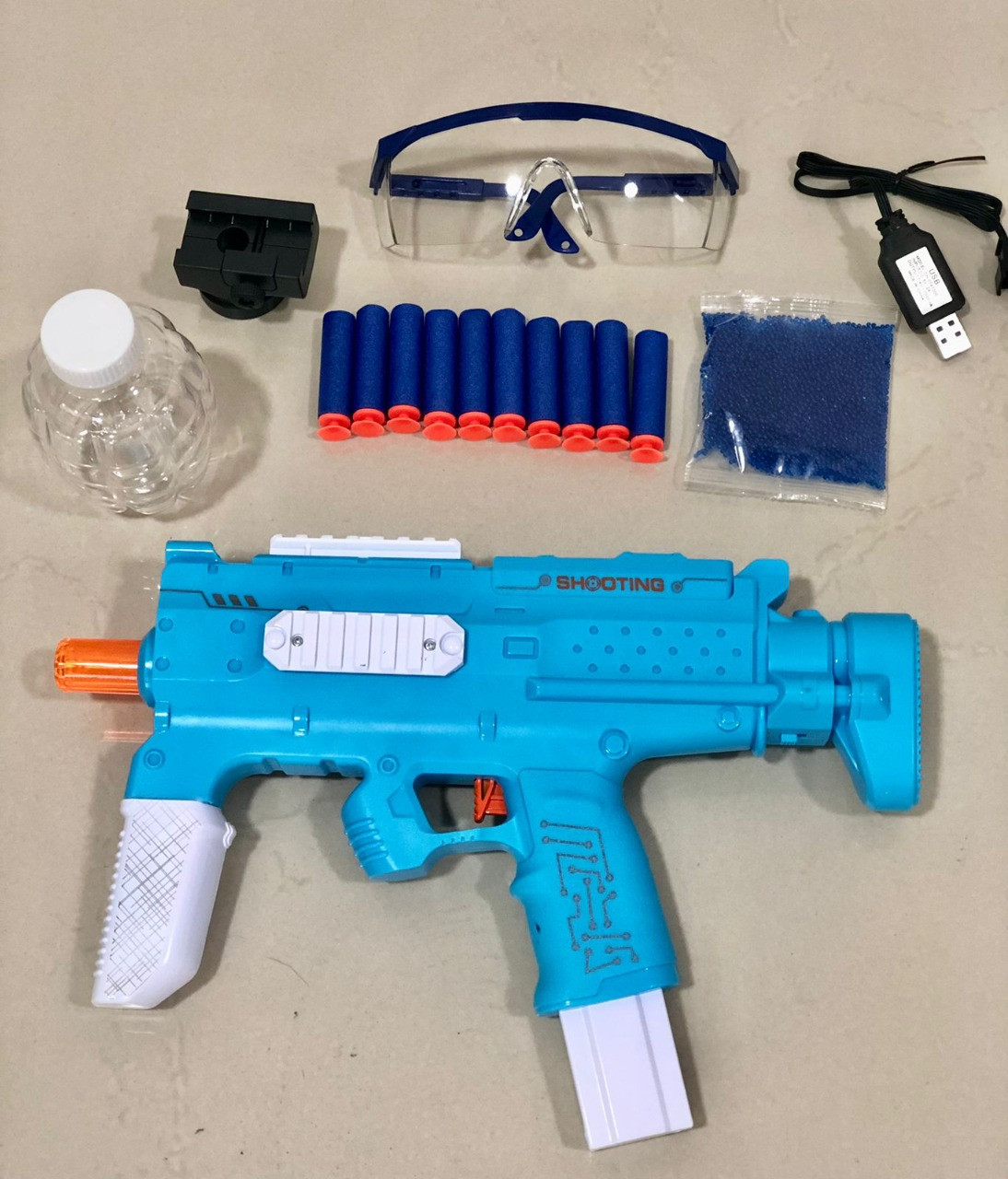 Miniatura 3 de Pistol de hidrogel shooting recargable